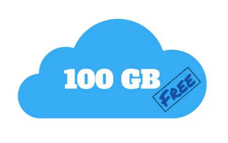 100 gb online storage.